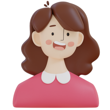 Hermosa chica  3D Icon
