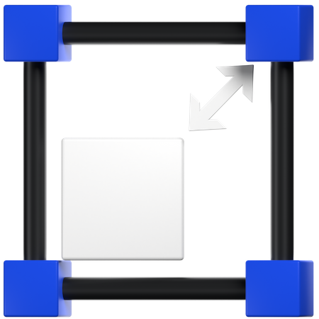 Herramienta de cambio de tamaño  3D Icon