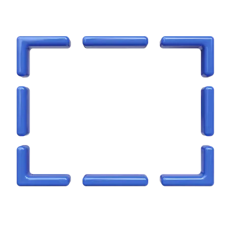 Herramienta Marco Rectangular  3D Icon