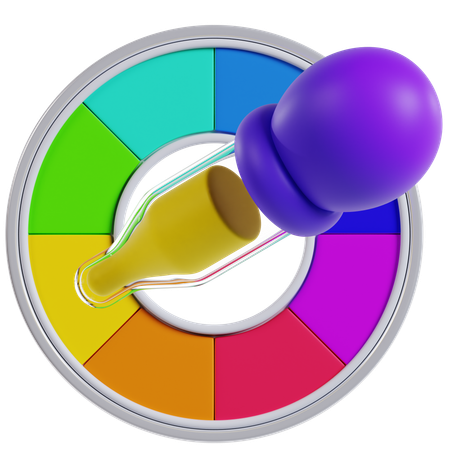 Herramienta de selección de color  3D Icon