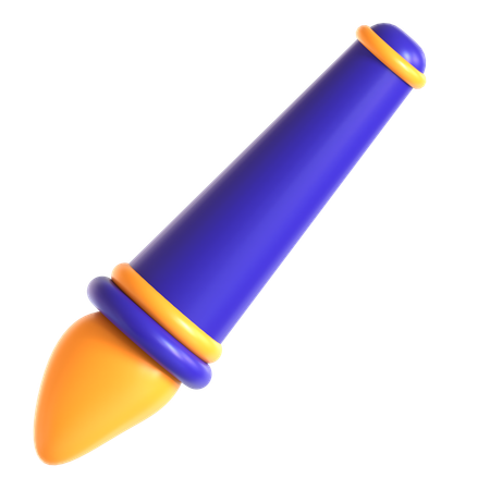 Pincel  3D Icon