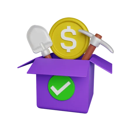 Herramientas de dinero  3D Icon