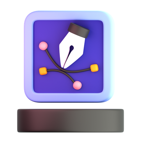 Herramientas de edición de vectores  3D Icon