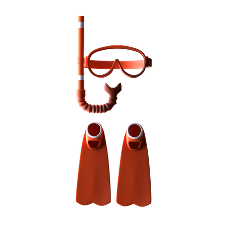 Herramientas de snorkel  3D Icon