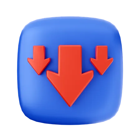 Verlustpfeil  3D Icon