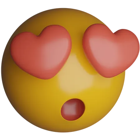 Herz Augen  3D Icon
