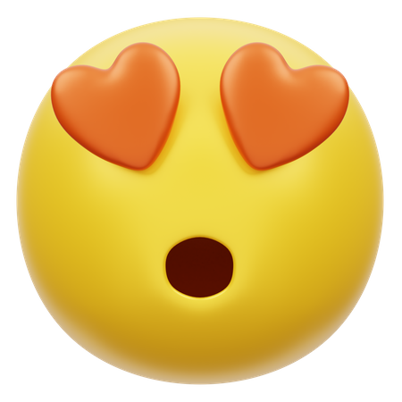Herz Augen  3D Emoji