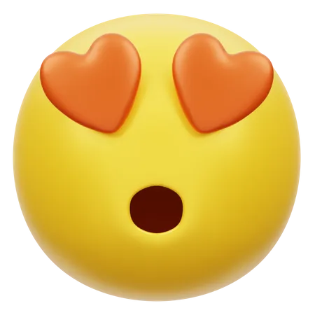 Herz Augen  3D Emoji
