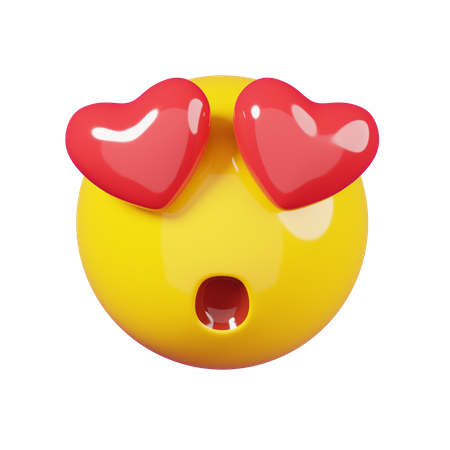 Herzaugen Emoji  3D Emoji