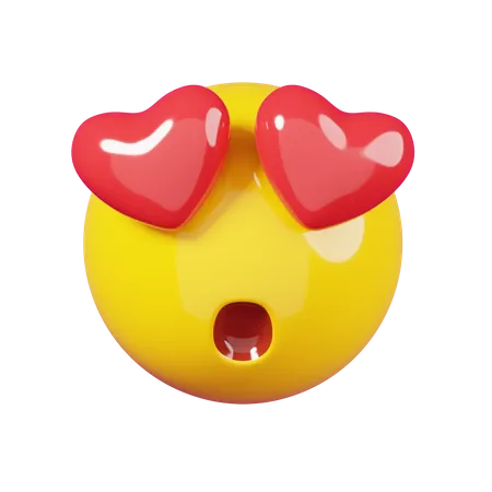 Herzaugen Emoji  3D Emoji