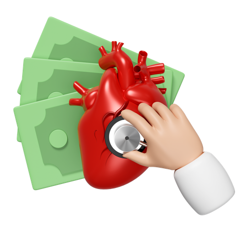 Herzuntersuchung  3D Icon