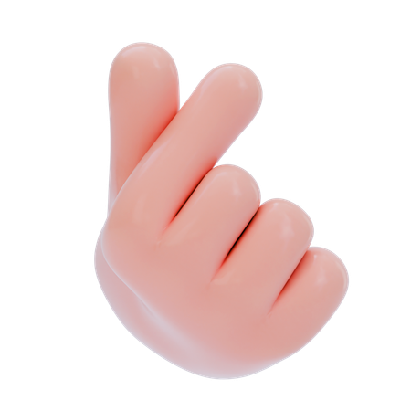 Herz-Hand-Geste  3D Icon