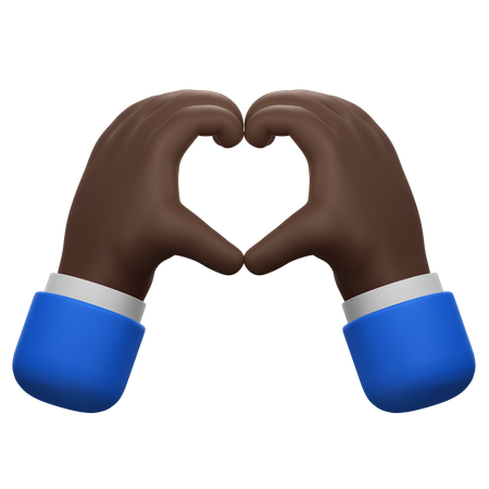 Herz Hände Geste  3D Icon
