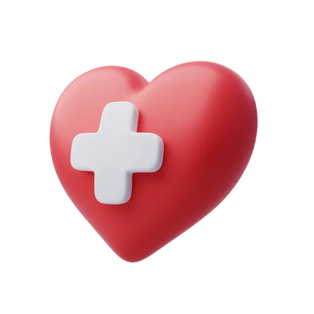 Herz Krankenhaus  3D Icon