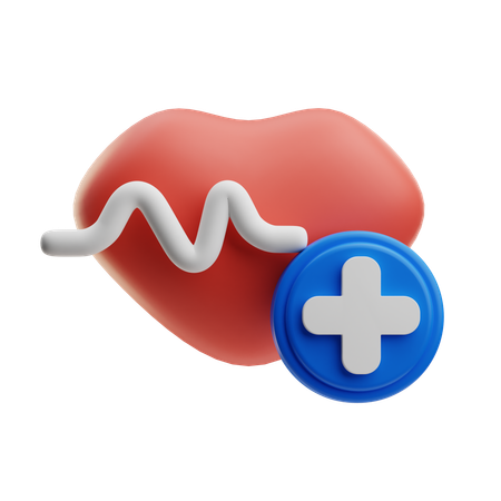 Herz mit medizinischen  3D Icon