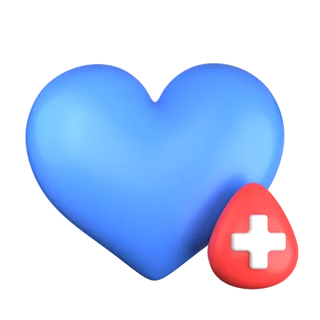 Herzsymbol Gesundheit  3D Icon