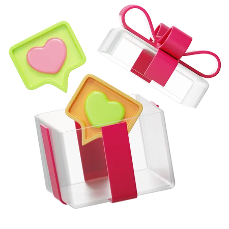 Herz Valentinstag Geschenk  3D Icon