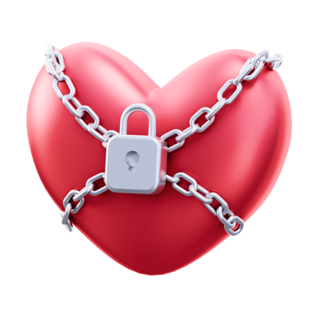 Herz verschlossen  3D Icon