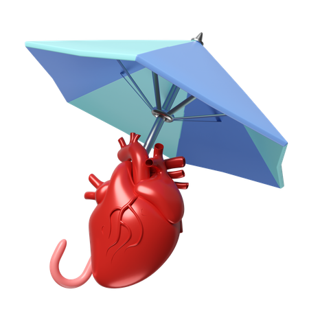 Herzversicherung  3D Icon