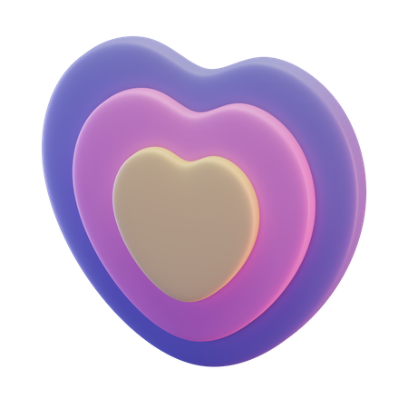 Herzform  3D Illustration
