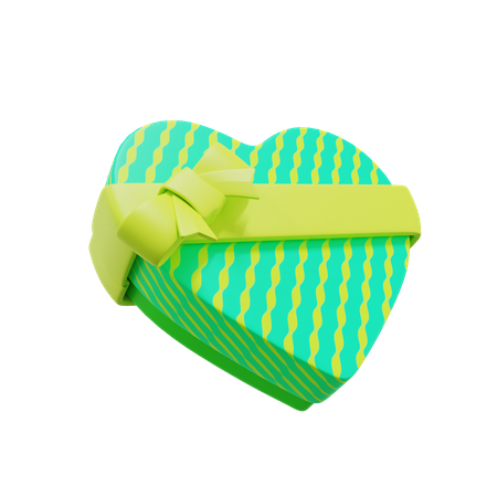 Geschenke in Herzform  3D Icon
