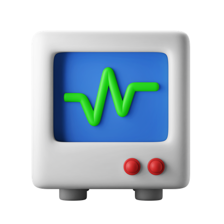 Herzfrequenz-Messgerät  3D Icon