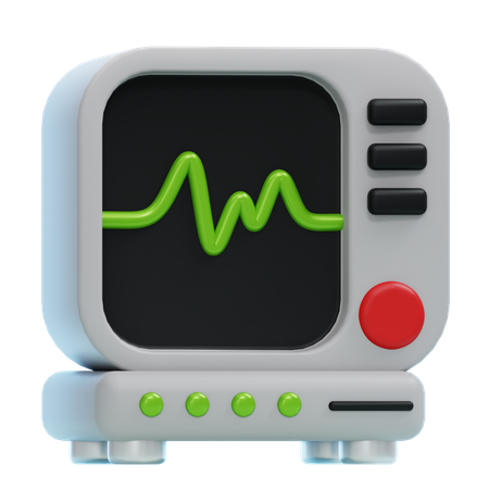 Herzfrequenz-Messgerät  3D Icon