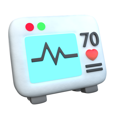 Herzfrequenz-Messgerät  3D Icon