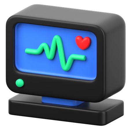 Herzfrequenz-Messgerät  3D Icon