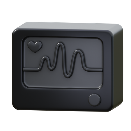 Herzfrequenz-Messgerät  3D Icon