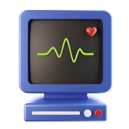 Herzfrequenz-Messgerät  3D Icon