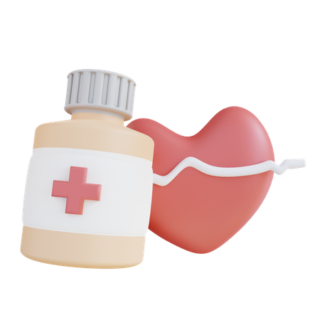 Herzmedizin  3D Icon