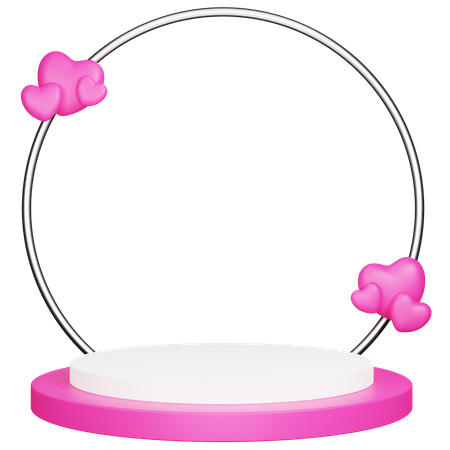 Herzpodest  3D Icon