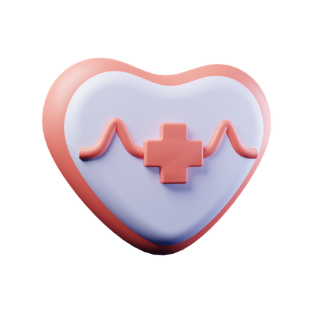 Herzschlag  3D Illustration