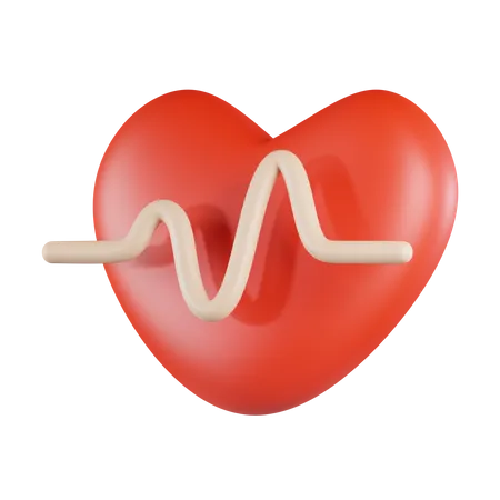 Herzschlag  3D Icon