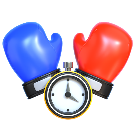 Temps de boxe  3D Icon