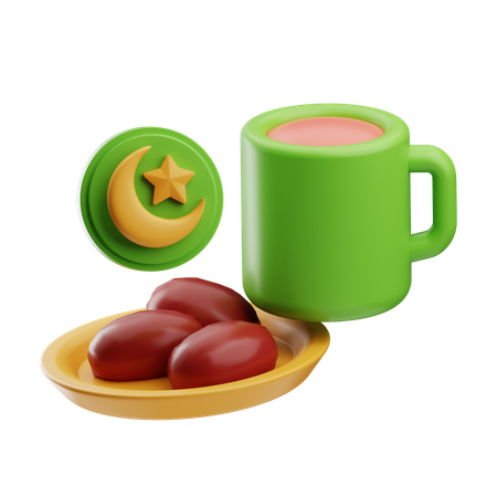 Heure de l'iftar  3D Icon