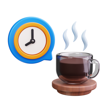 L'heure du café  3D Icon