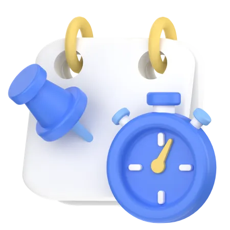 Réserver du temps  3D Icon