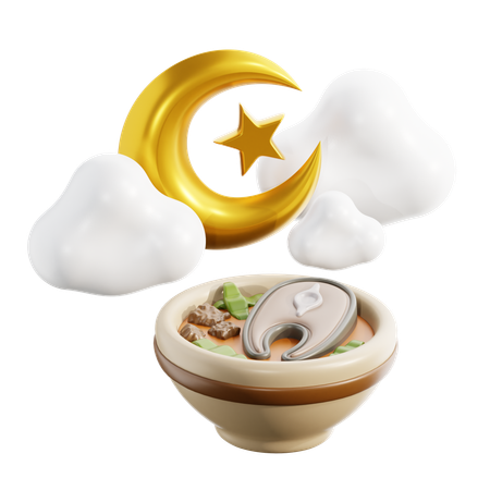 Heure du suhur  3D Icon