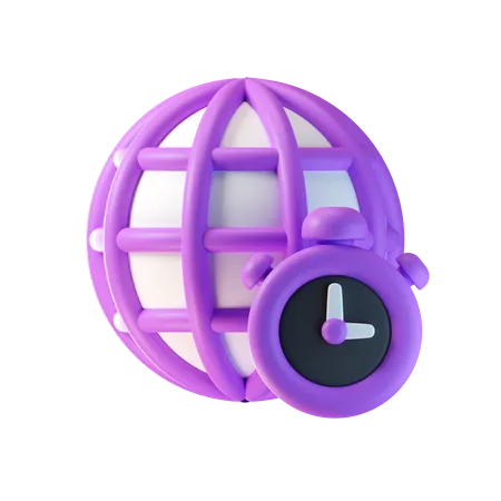 Horaire international  3D Icon