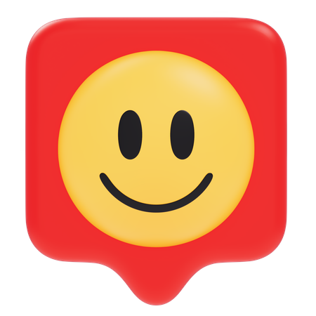 Notification emoji heureuse  3D Sticker