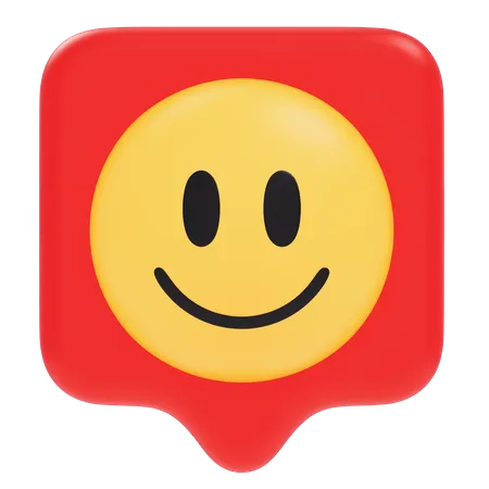 Notification emoji heureuse  3D Sticker