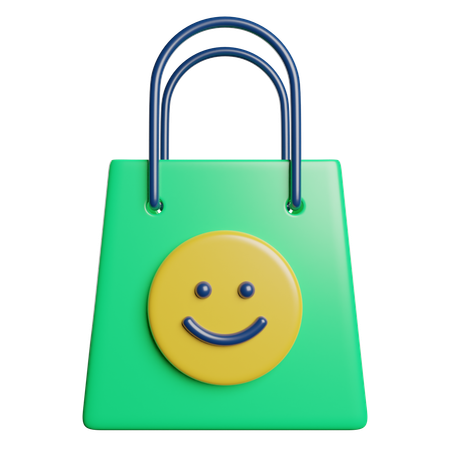 Heureux pour le sac  3D Icon