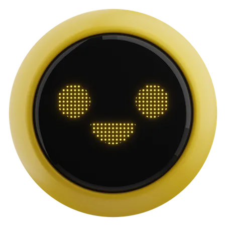 Robot heureux  3D Emoji