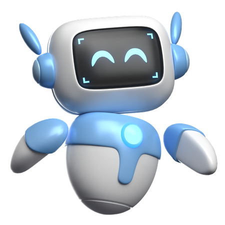 Robot heureux  3D Icon