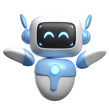 Robot heureux  3D Icon