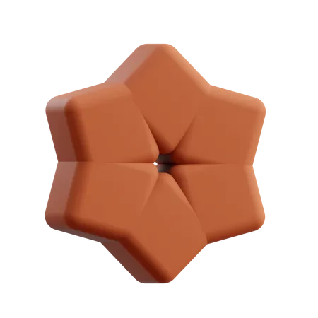 Étoile hexacube  3D Icon