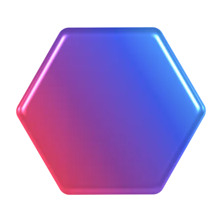 Y 2 K Hexagon 3 D Illustration 3D Icon