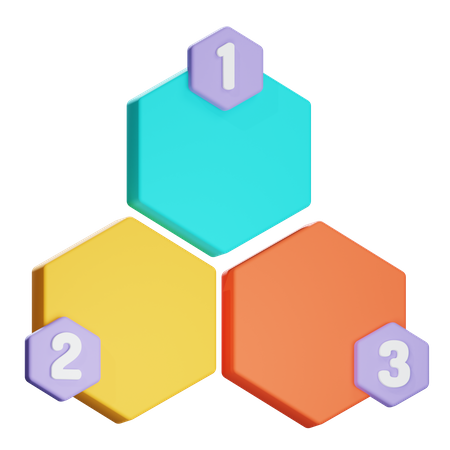 Hexagon  3D Icon